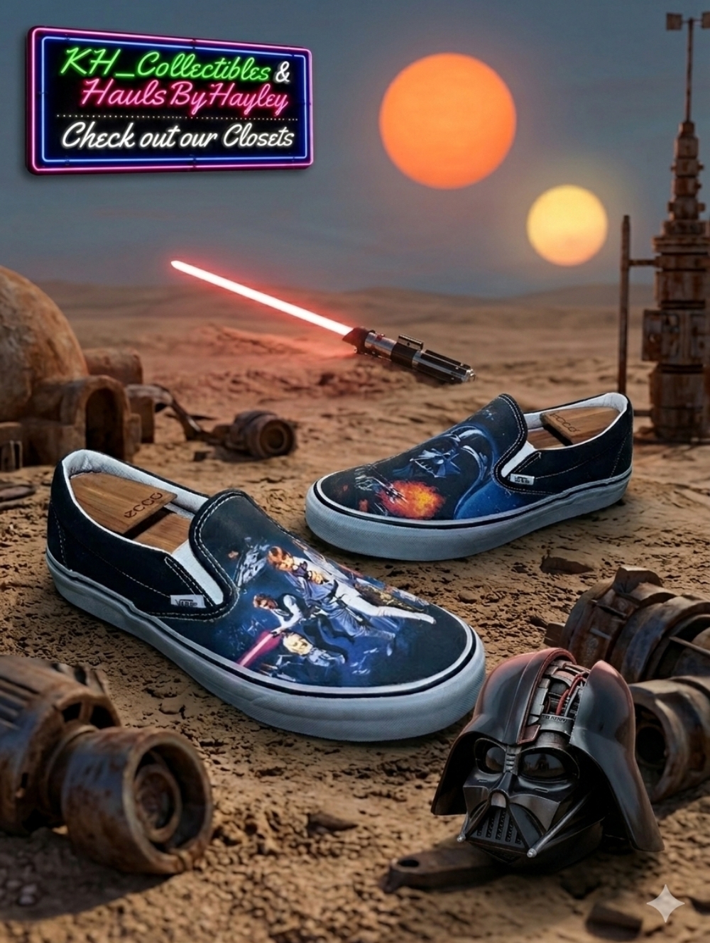 2014 Star Wars x Vans Vault Classic Slip-On A New Hope Poster Art NWOT Mens 11